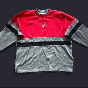 Red and Gray Colorblock sport Longsleeve size small